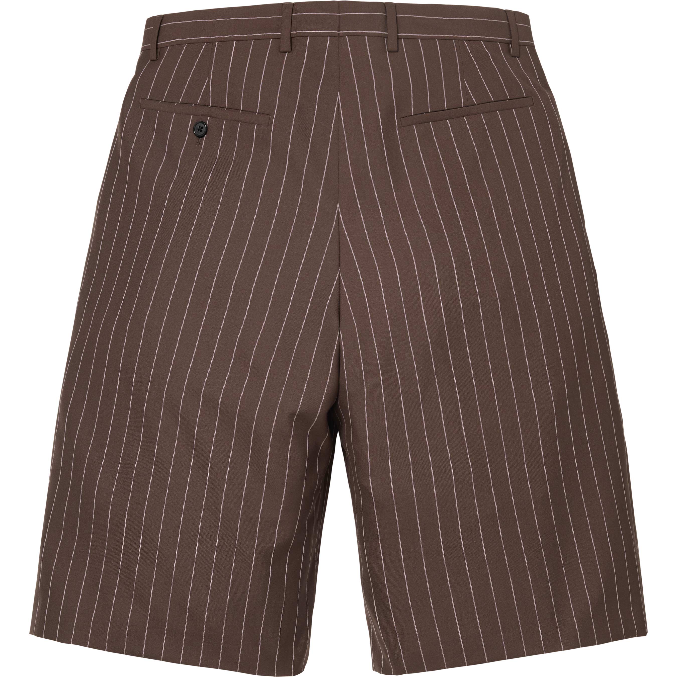 Pinstripe Wool Trouser Short view 7
